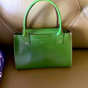 Kate spade tote bag real leather sexy green